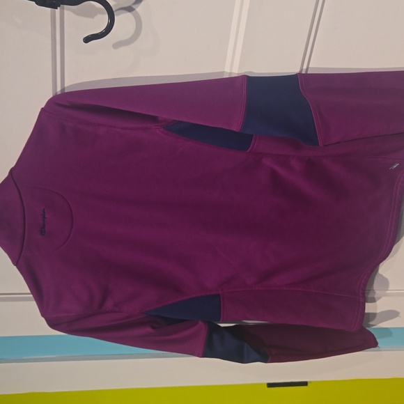Champion power train duo fold warm ctrl purple blue size medium EUC zip Up - Picture 6 of 9